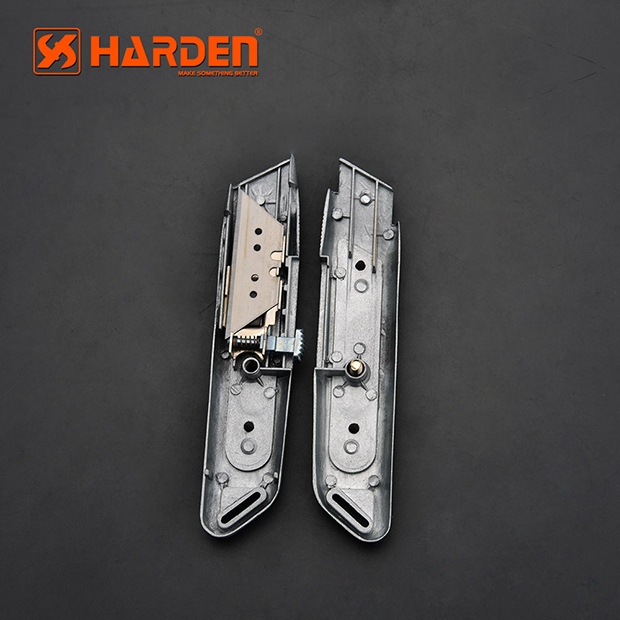 HARDEN 150mm Universal Knife, 30MM Width Blade, Zinc Alloy Housing Utility Cutter Professional Quality, Folding Utility Knife, Multi Hand Cutting Tool Box, Cutter Knife Cutter; 570323_img_2