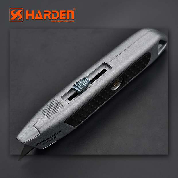 HARDEN 150mm Universal Knife, 30MM Width Blade, Zinc Alloy Housing Utility Cutter Professional Quality, Folding Utility Knife, Multi Hand Cutting Tool Box, Cutter Knife Cutter; 570323_img_3