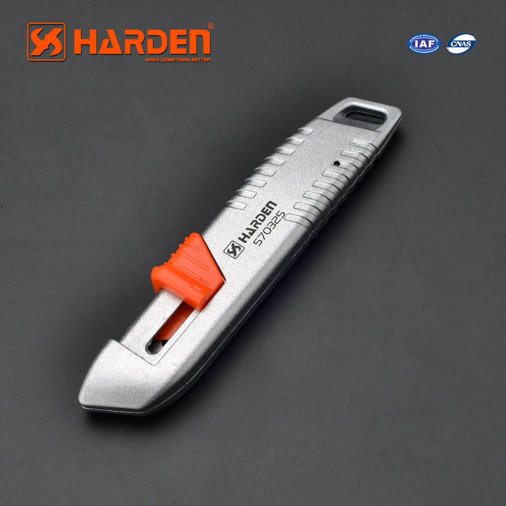 HARDEN Universal Utility Knife, 18mm Width Blade, Folding Utility Knife, Multi Hand Cutting Tool Box, Cutter Knife Cutter; 570325