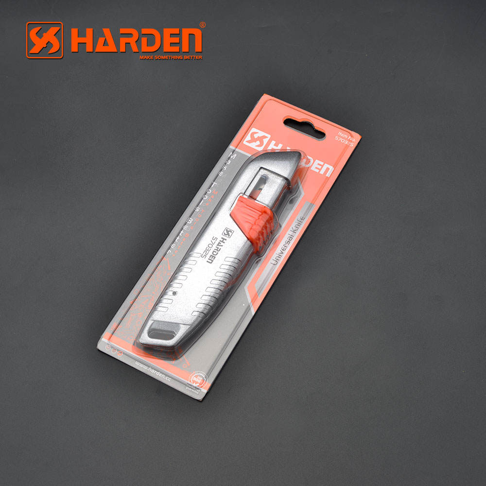 HARDEN Universal Utility Knife, 18mm Width Blade, Folding Utility Knife, Multi Hand Cutting Tool Box, Cutter Knife Cutter; 570325_img_1