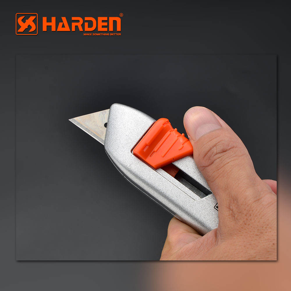 HARDEN Universal Utility Knife, 18mm Width Blade, Folding Utility Knife, Multi Hand Cutting Tool Box, Cutter Knife Cutter; 570325_img_2