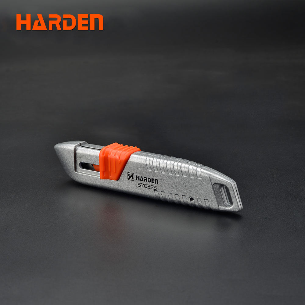 HARDEN Universal Utility Knife, 18mm Width Blade, Folding Utility Knife, Multi Hand Cutting Tool Box, Cutter Knife Cutter; 570325_img_3