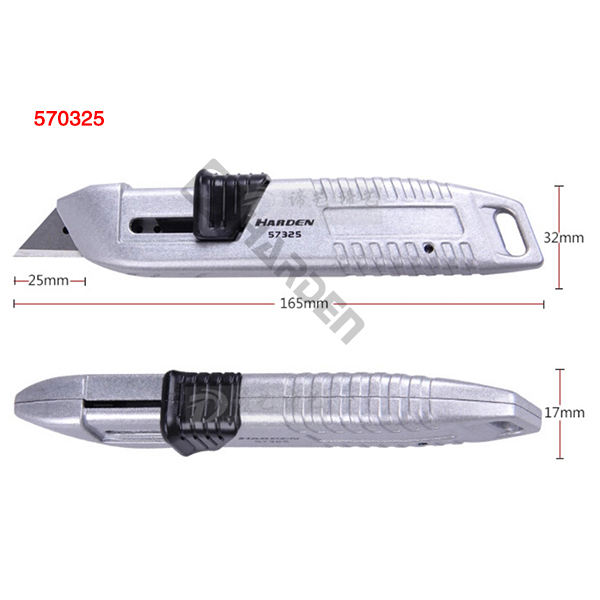 HARDEN Universal Utility Knife, 18mm Width Blade, Folding Utility Knife, Multi Hand Cutting Tool Box, Cutter Knife Cutter; 570325_img_4