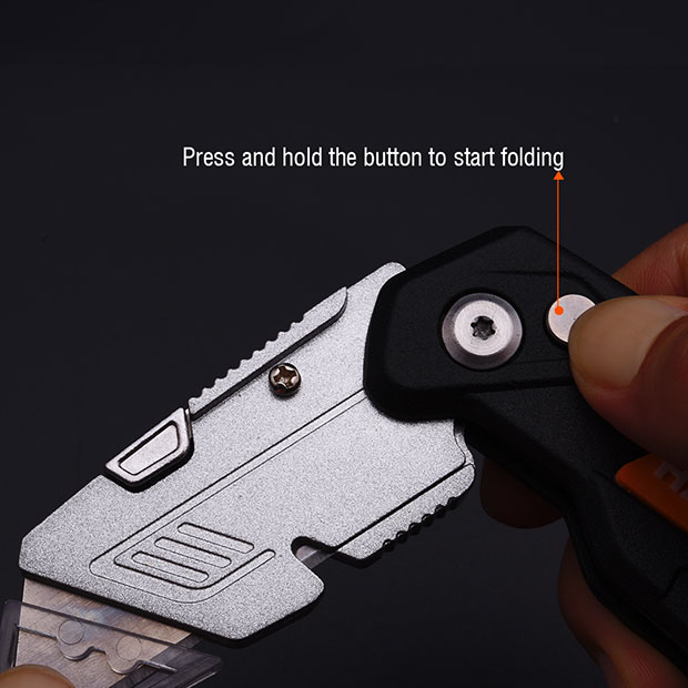 HARDEN Folding Anti Cutter 165mm with 5Pcs Refill, Multi Hand Cutting Tool Box, Cutter Knife Cutter; 570332_img_4