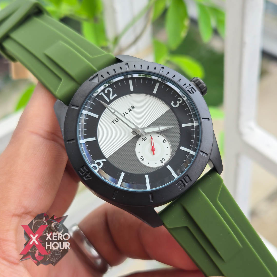 Tubular Silicon Plain Sport | Green belt