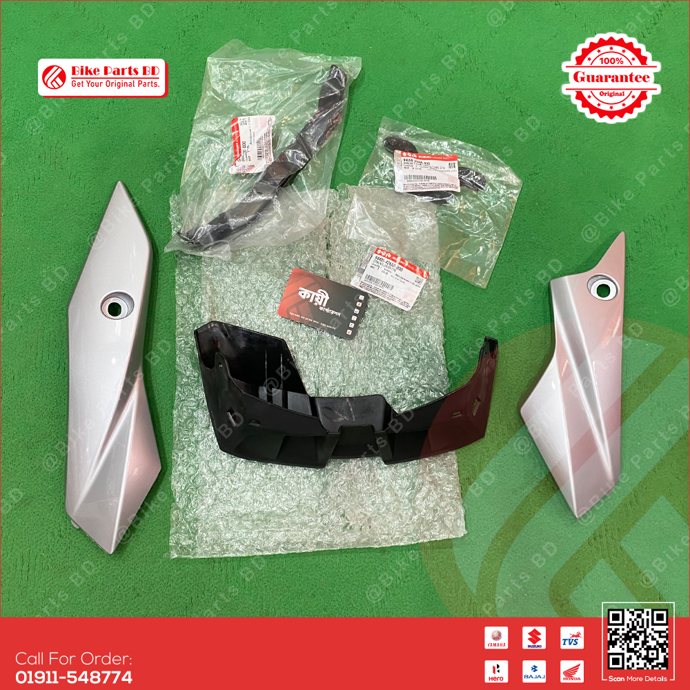 Engine Guard (Silver Colour) for Suzuki Gixxer (New Model) bike._img_0