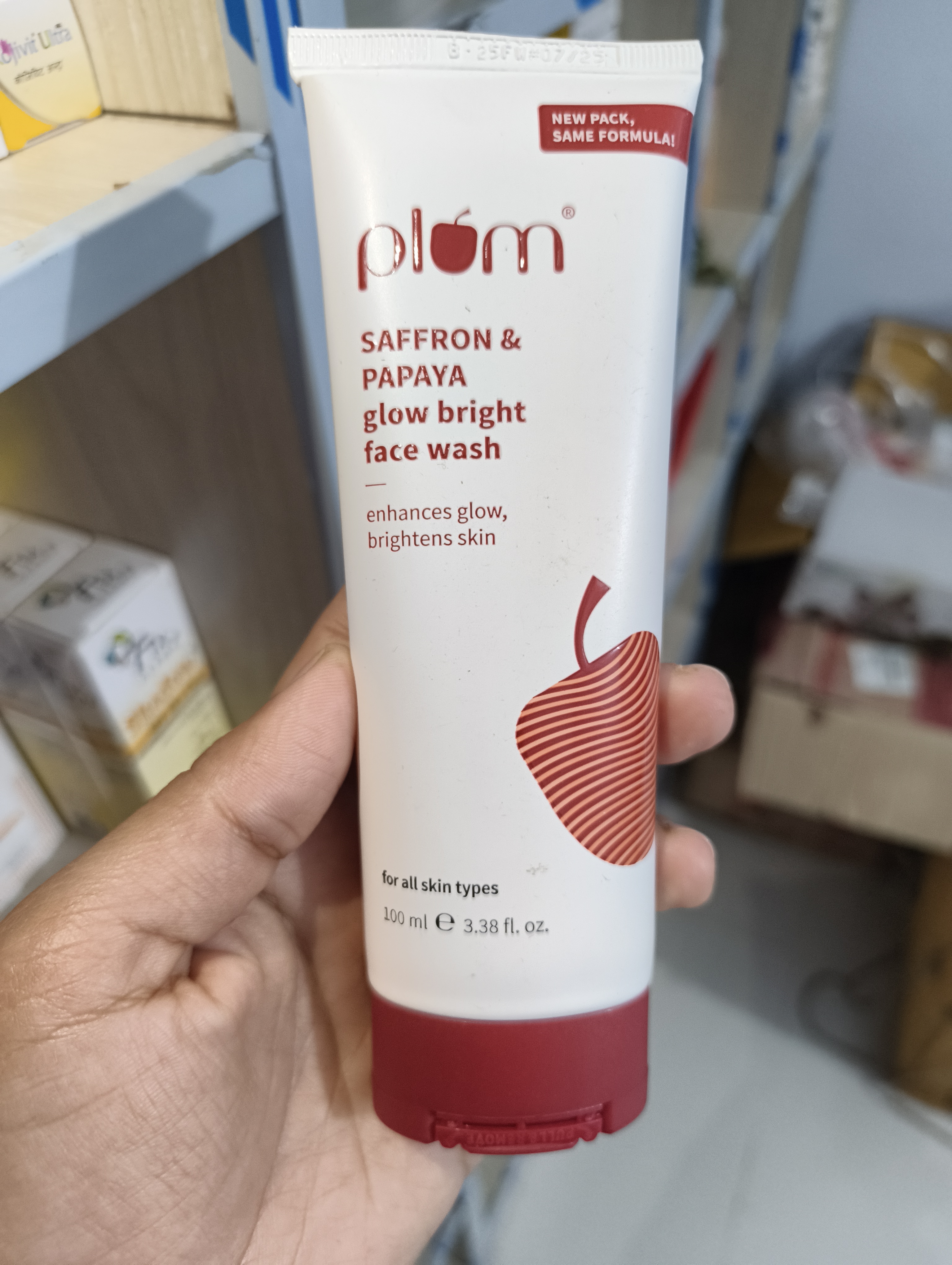Plum — Saffron & Papaya Glow Bright Face Wash (100 ml)_img_3