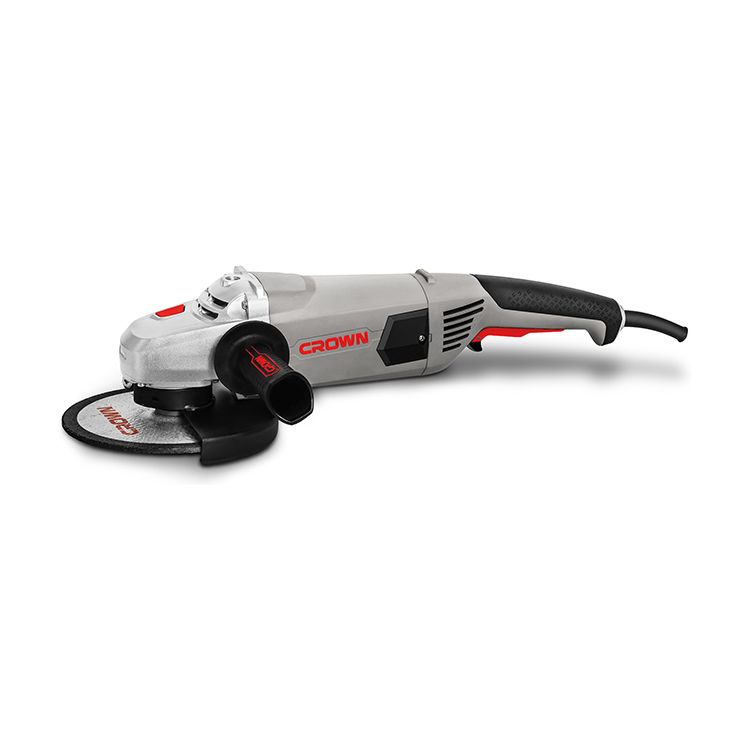 CROWN CT13500 7" Professional Angle Grinder, 2200W, 180mm, Rear switch; CT13500-180