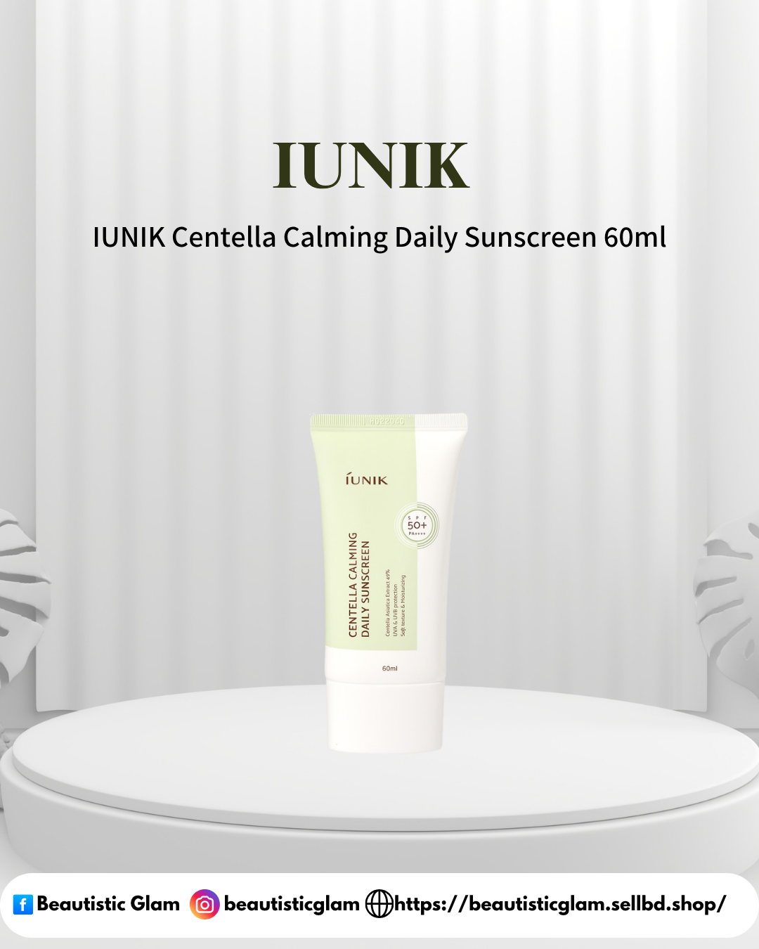 IUNIK Centella Calming Daily Sunscreen 60ml