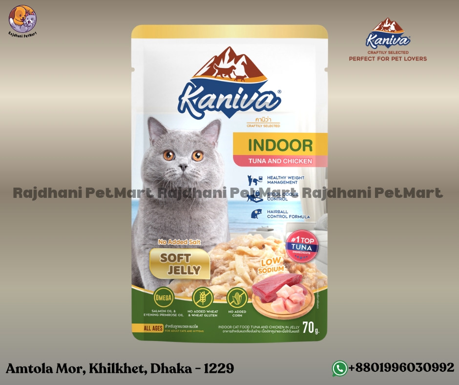 Kaniva Pouch Indoor Tuna & Chicken Soft Jelly 70g