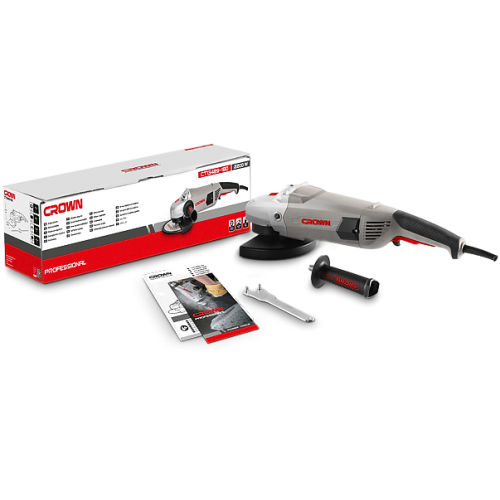 CROWN CT13489 7" Professional Angle Grinder, 2600W, 180mm, Rear switch; CT13489 - 180_img_1