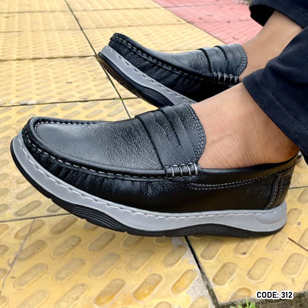 Genuine COW Leather Light Weight Casual Shoes -312