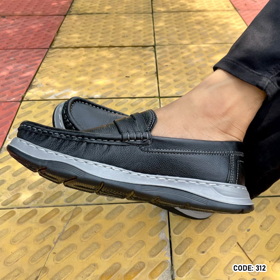 Genuine COW Leather Light Weight Casual Shoes -312_img_1