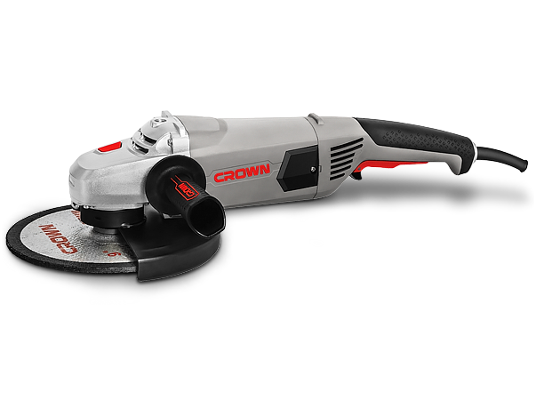 CROWN CT13489 9" Professional Angle Grinder, 2600W, 180mm, Rear switch; CT13489-230_img_0