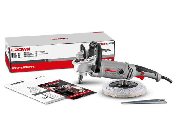 CROWN ,CT13302, 7", Professional Polisher, 1300W, 180mm, Angle Polisher, Car Polisher; CT13302_img_2