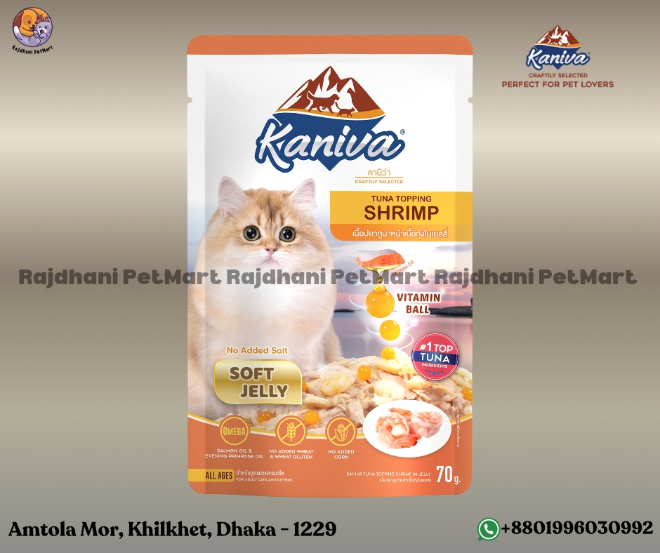 Kaniva Pouch Tuna Topping Shrimp Soft Jelly 70g