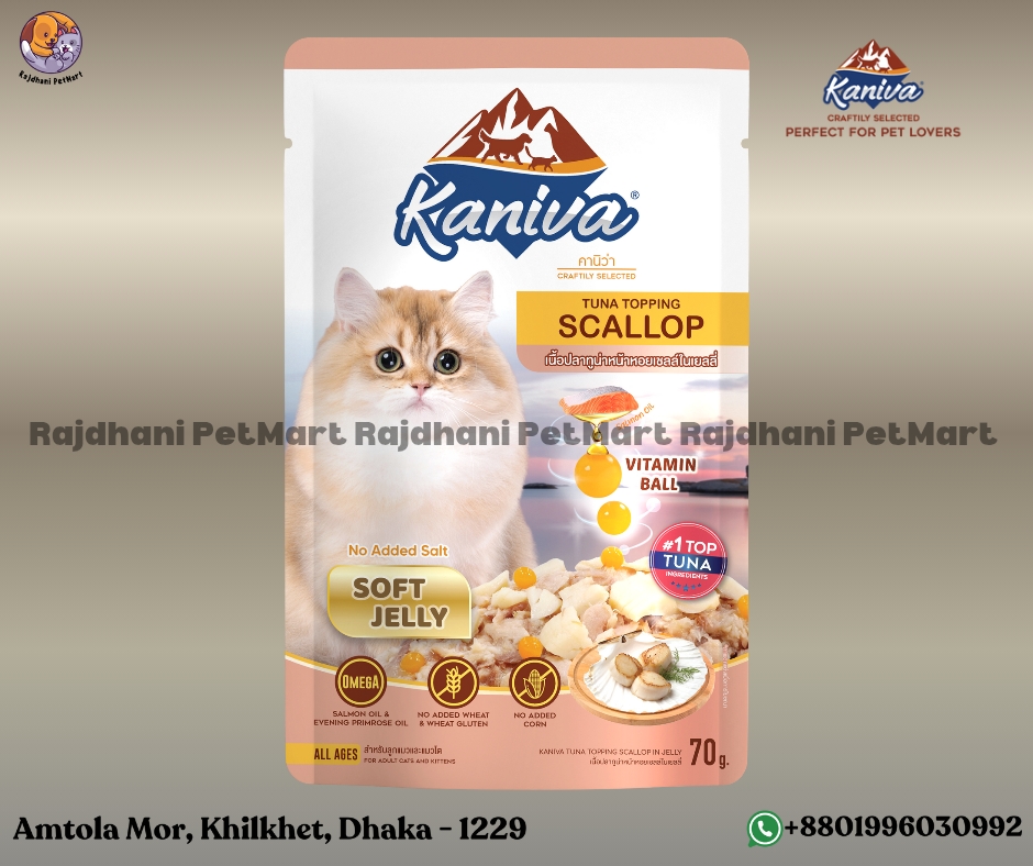 Kaniva Pouch Tuna Topping Scallop Soft Jelly 70g