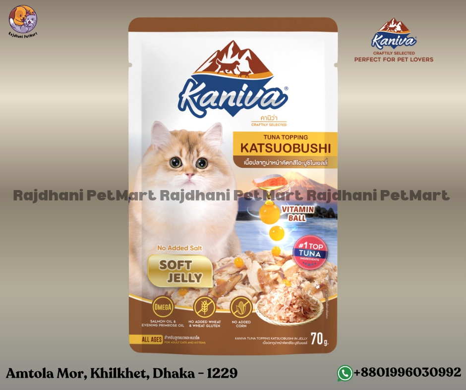 Kaniva Pouch Tuna Topping Katsuobushi Soft Jelly 70g