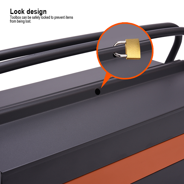 HARDEN 17" Steel Tools Box, Professional 5 Draw  Metal Tools Box (420x200x205mm); 520202_img_5