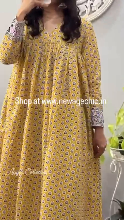 Yellow Pure Cotton 2 piece Cor-eds - Image 4