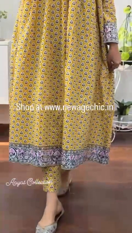 Yellow Pure Cotton 2 piece Cor-eds - Image 5