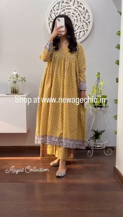 Yellow Pure Cotton 2 piece Cor-eds - Image 8