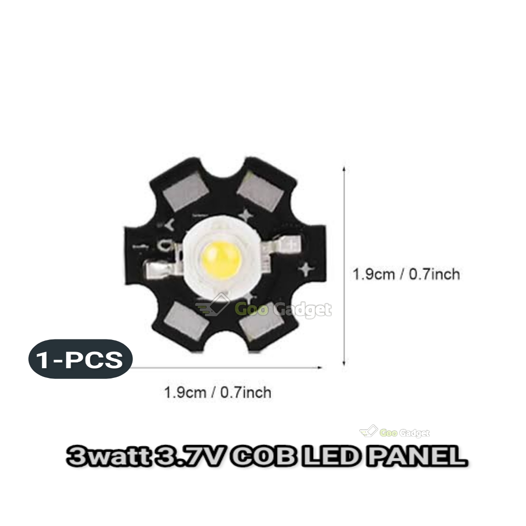 3.7V 3W Lamp Bead, LED Chip Light Small for Flashlight Light Bead for DIY Lamp Lamp Accessory