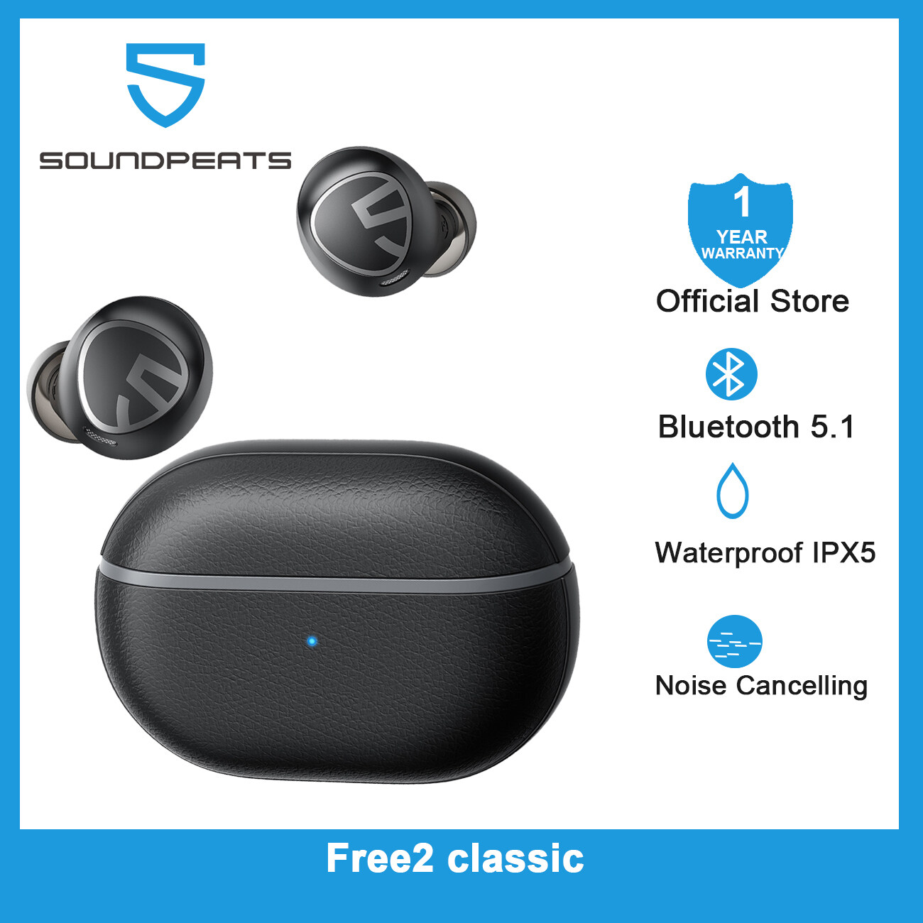 SOUNDPEATS Free2 Classic Wireless Earbuds – Black_img_2