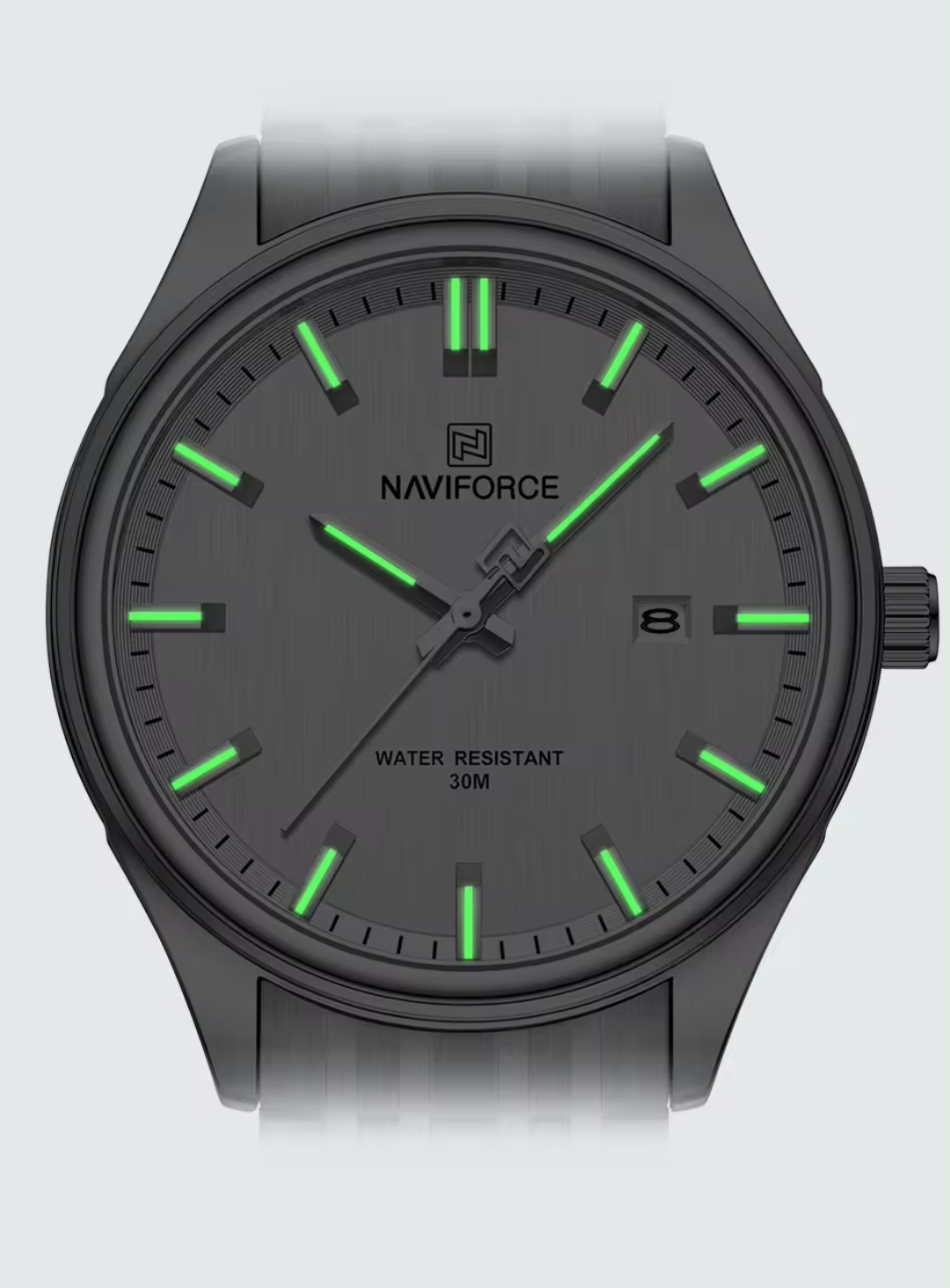 Naviforce 8039 Couple Chain Watch- Silver Dial- Silver Bezel- Silver Chain- TF Code NF882CM&NF862/1CF_img_5