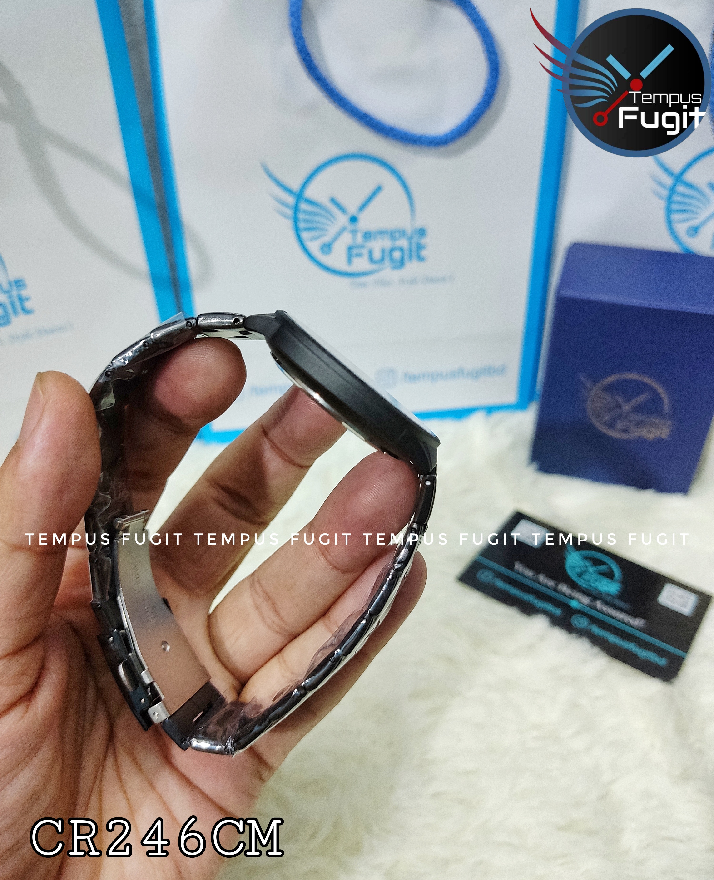 Curren 8321 Gents Chain Watch- Black Dial- Black Bezel- Black Chain- TF Code CR246CM_img_7