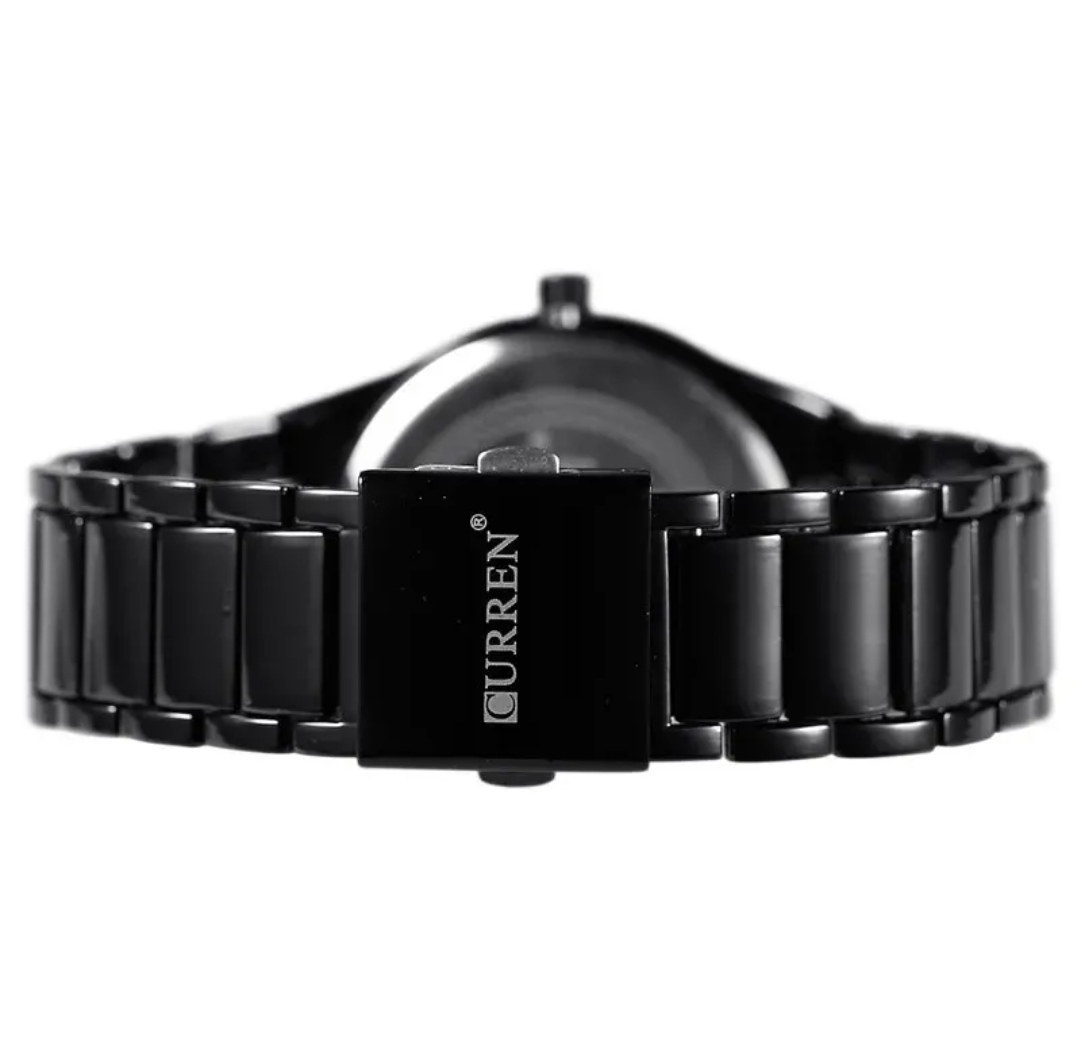 Curren 8106 Gents Chain Watch- Black Dial- Black Bezel- Black Chain- TF Code CR282CM_img_6