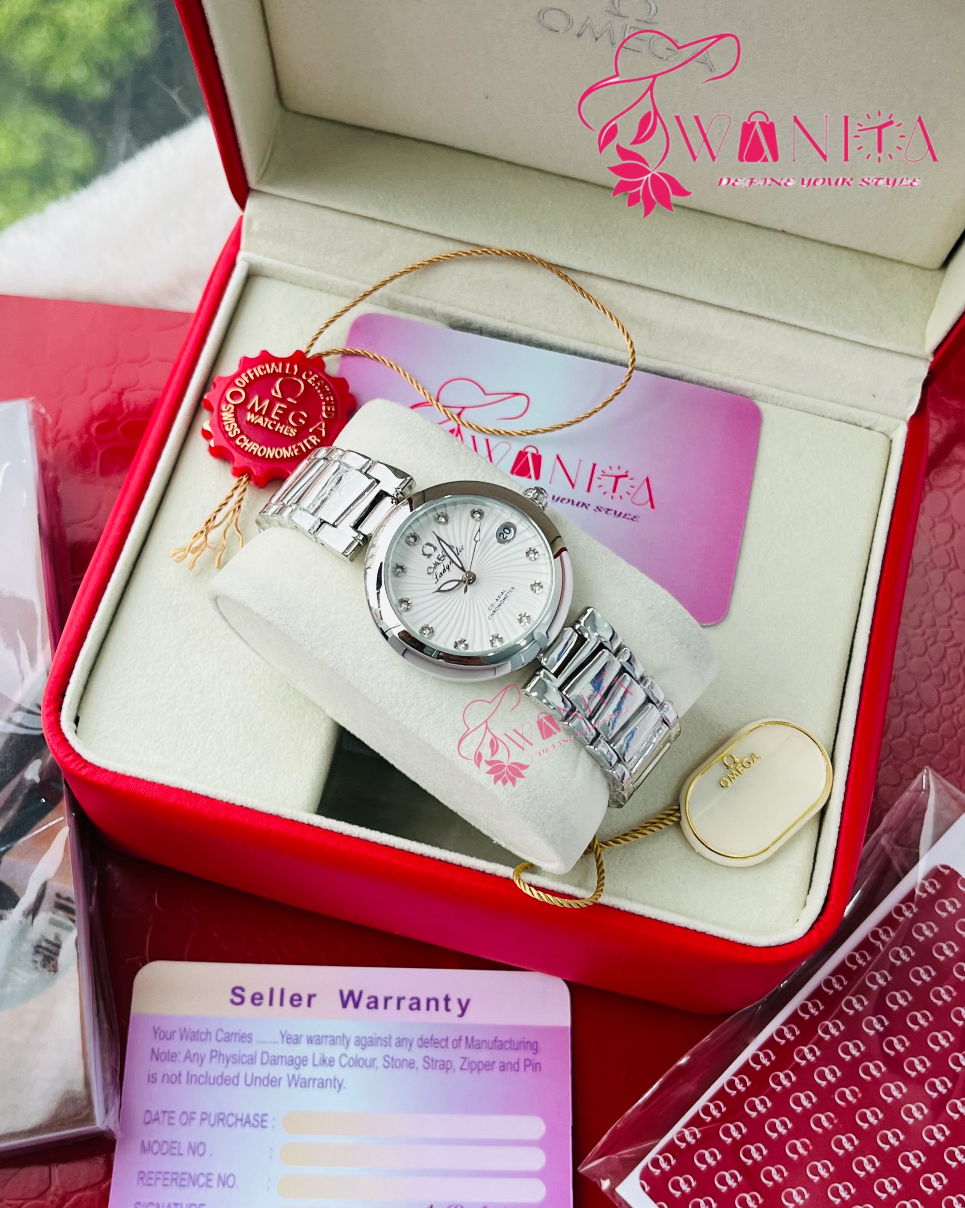 Omega Silver White Dial Watch_img_0