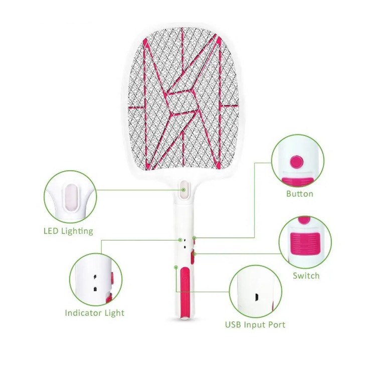 Sunmoon Mosquito killer bat BATTERY REPLACEABLE with charging cable electric insect killer bat_img_0