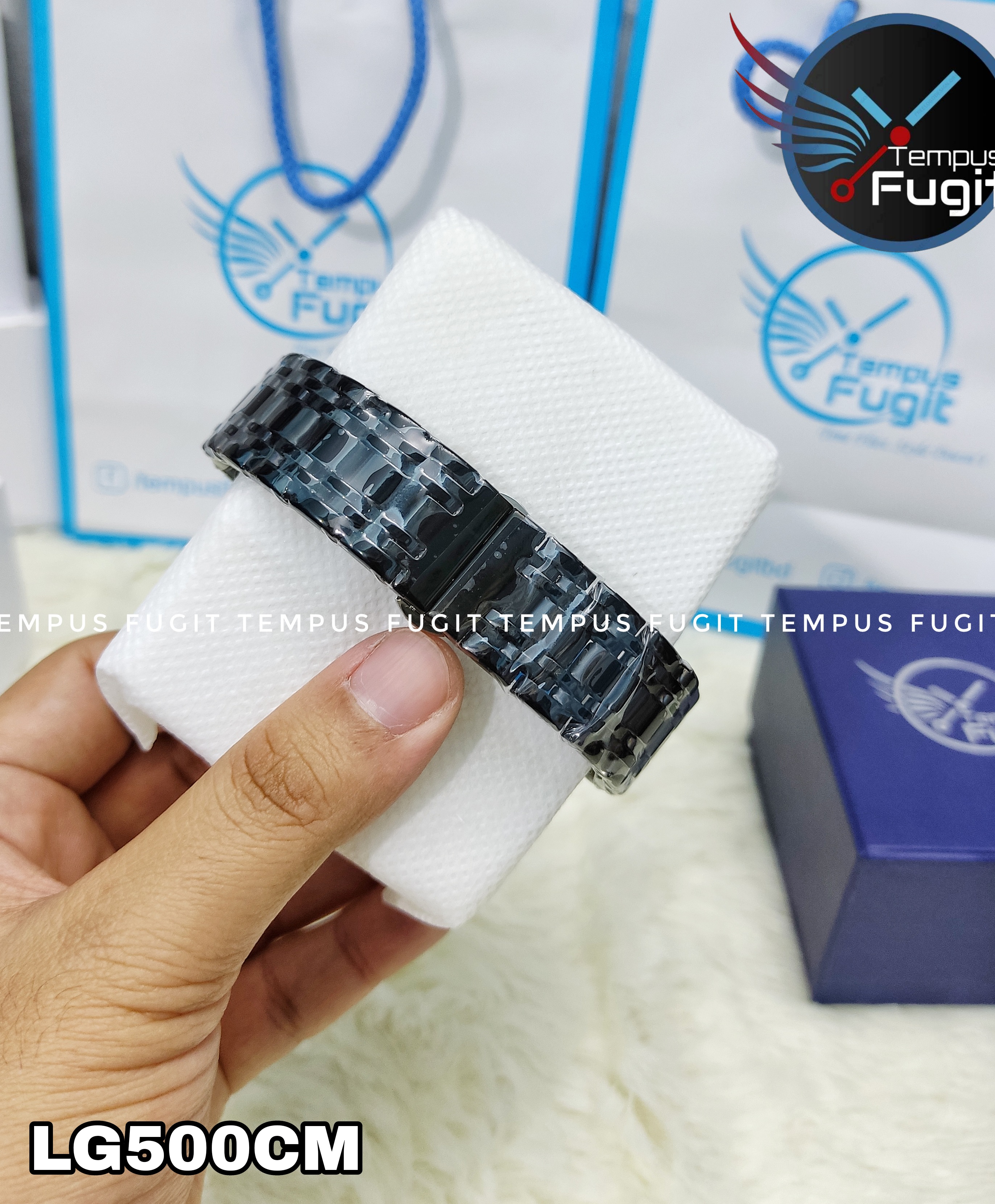 LIGE 9846 Gents Chain Watch- Black Dial- Black Bezel- Black Chain- TF Code LG500CM_img_5