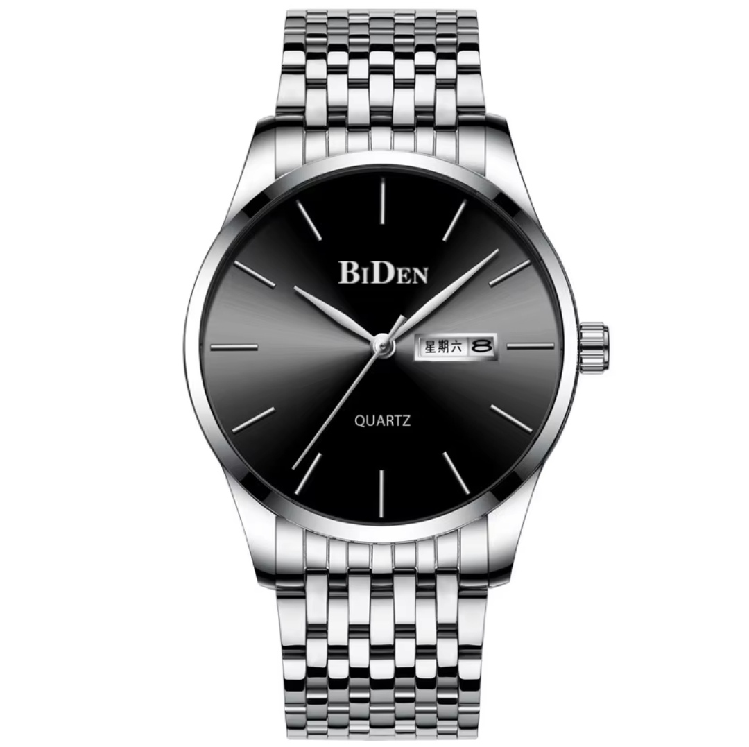 BIDEN 0264 Gents Chain Watch- Black Dial- Black Bezel- Black Chain- TF Code BD366CM_img_0