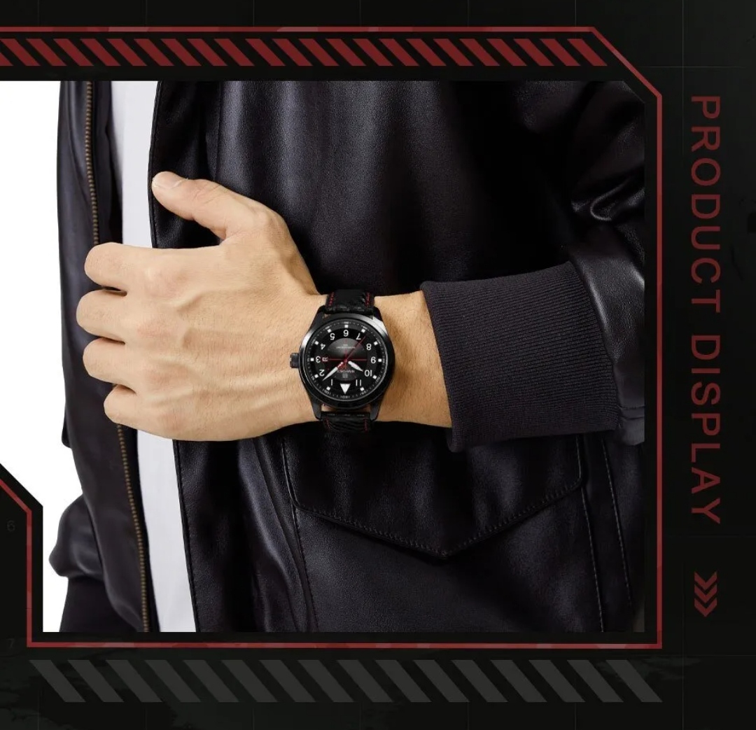 Naviforce 8022 Gents Belt Watch- Black Dial with White Markings- Black Bezel- Black Belt- TF Code NF829BM_img_12