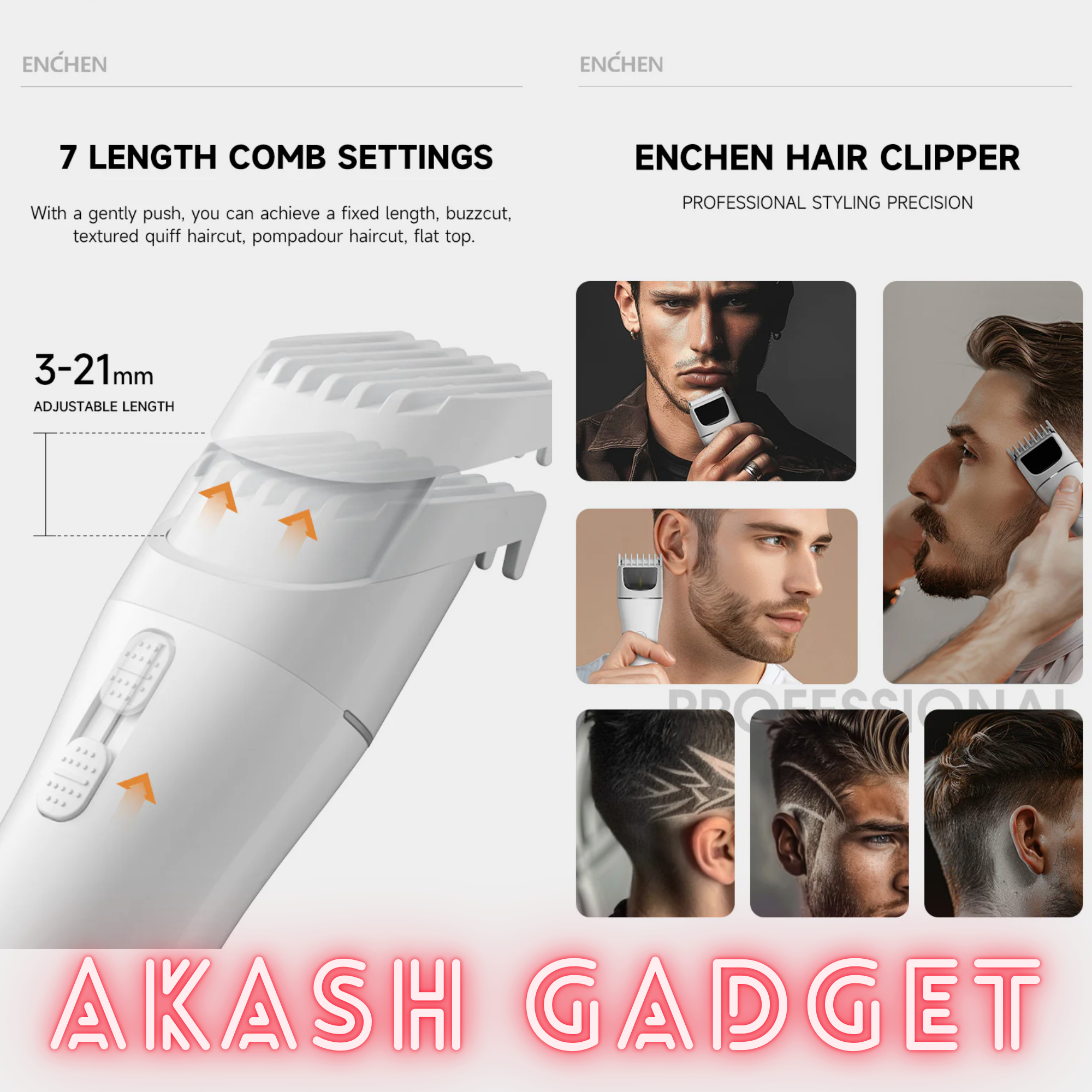 Enchen Boost 2 USB Type C Electric Hair Clipper for Men_img_11