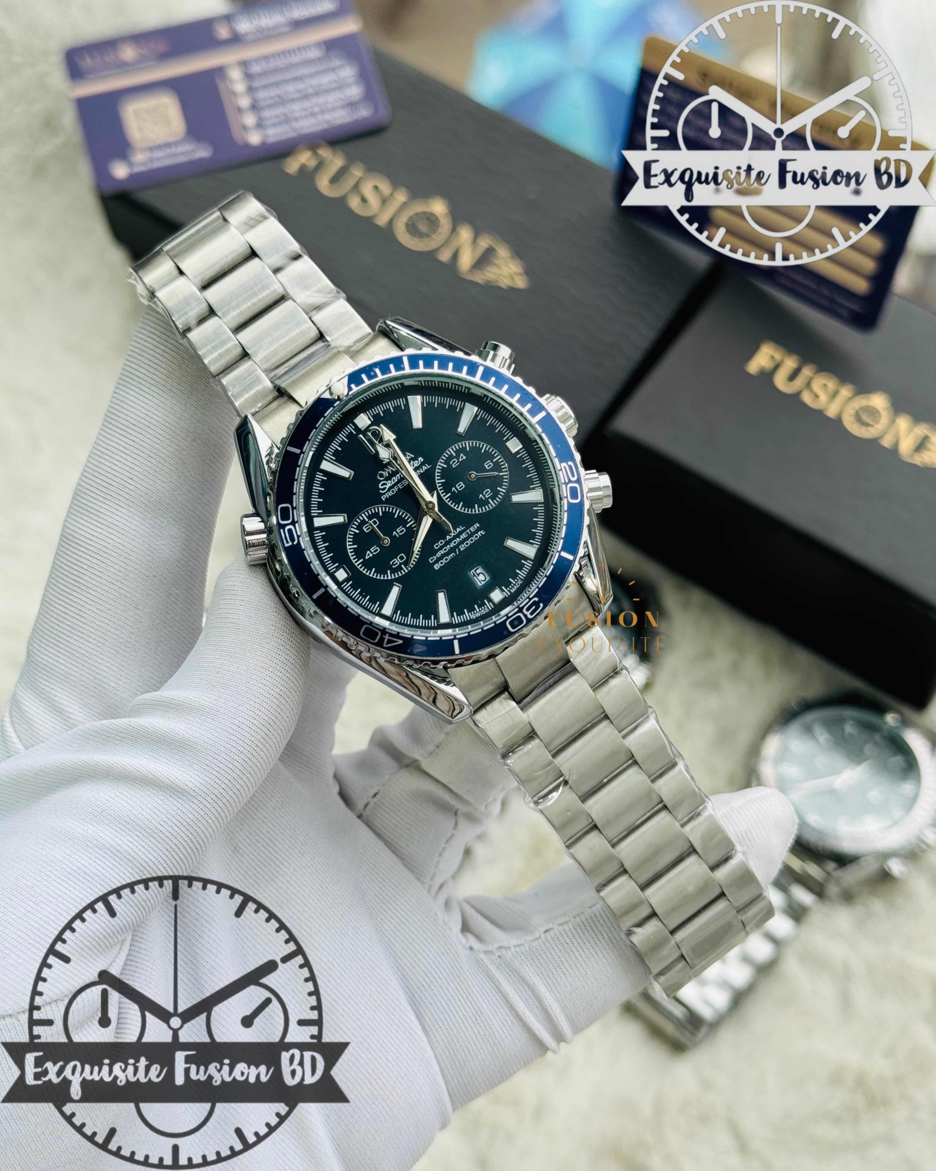 Omega Seamaster Blue Dial Chronograph Watch (AA Grade)_img_0