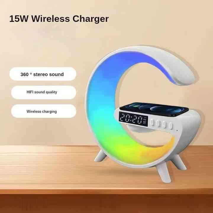 ............ G63 Intelligent Atmosphere RGB Light Bluetooth Speaker With Wireless Charging_img_2
