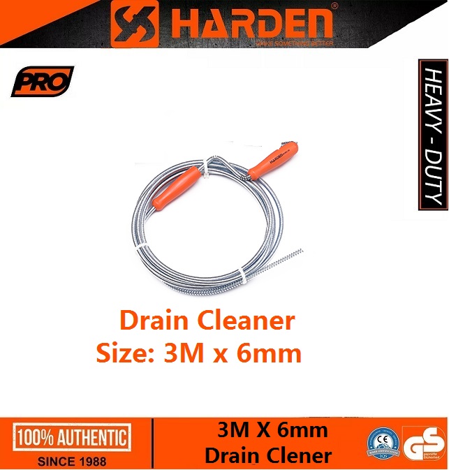 HARDEN Spring Drain Cleaner ( 3M x 6mm | 5M x 9mm | 10M x 9mm); 601003