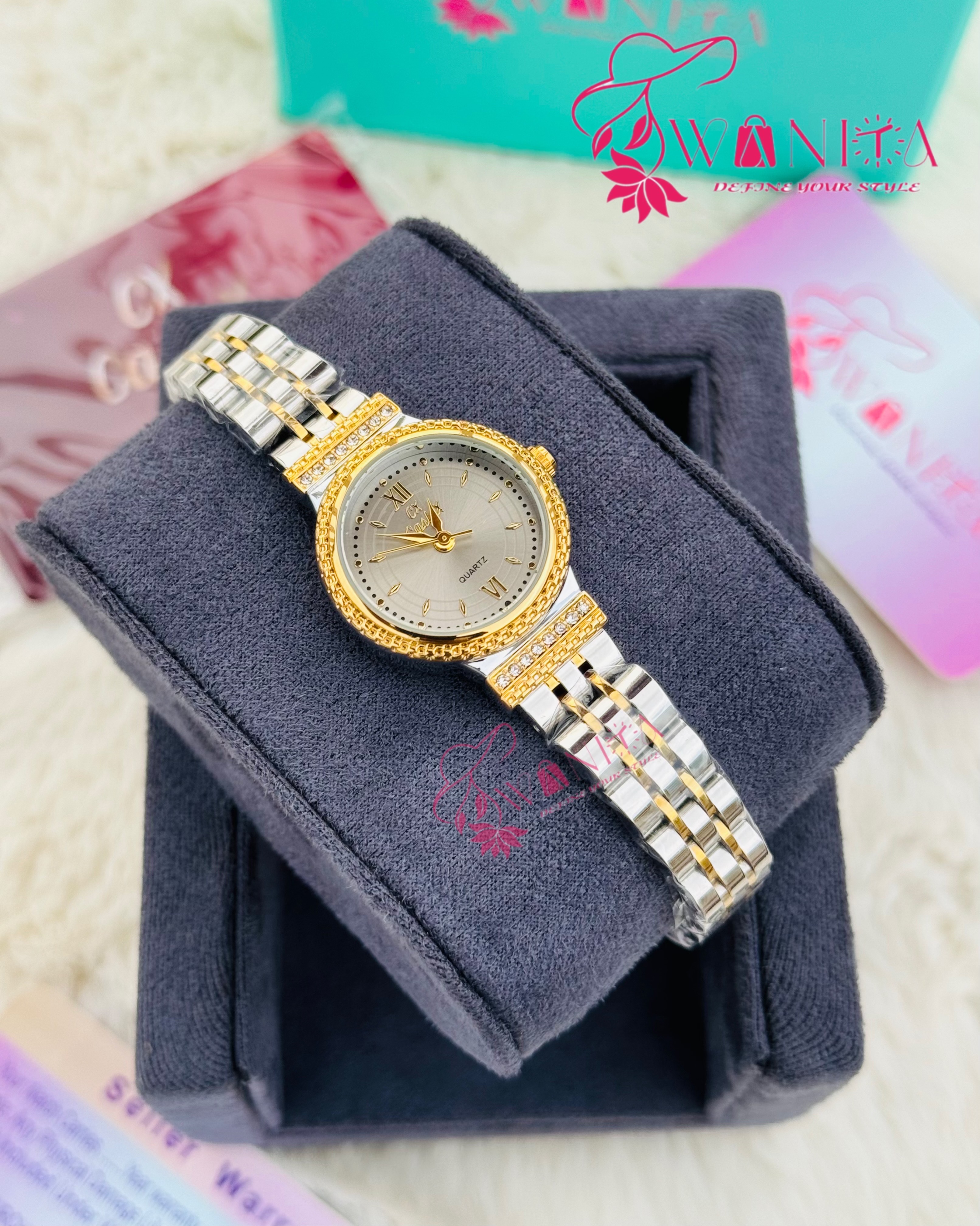 Caslex Ladies Cloud Shade Dial Watch