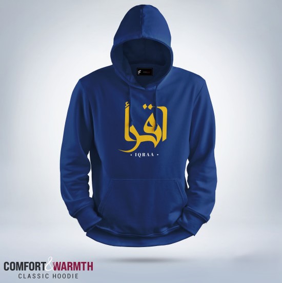 Iqra اقرا Islamic Hoodie (Royal Blue)_img_0