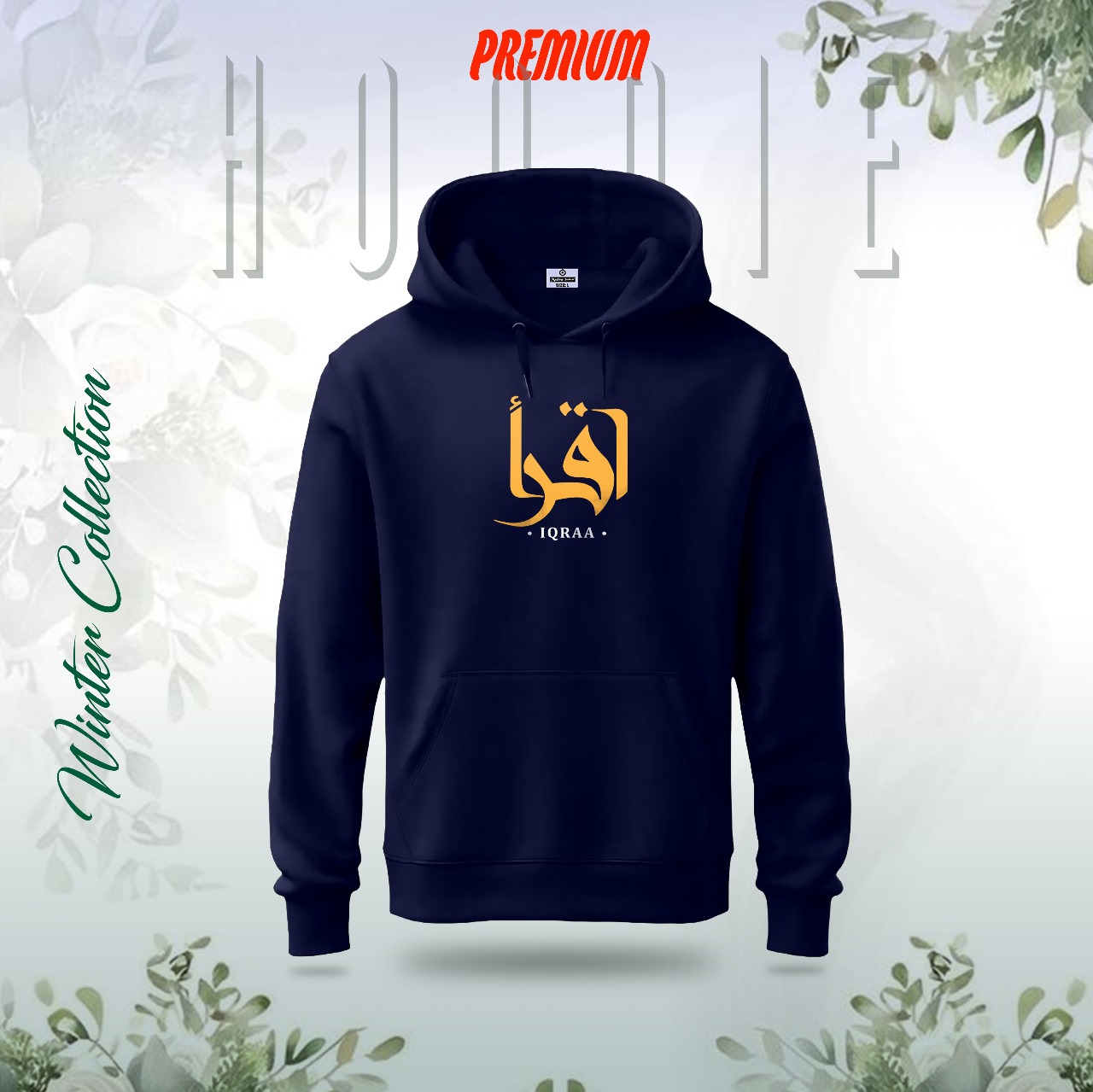 "IQRAA" Islamic Hoodie (Nevi Blue)_img_0