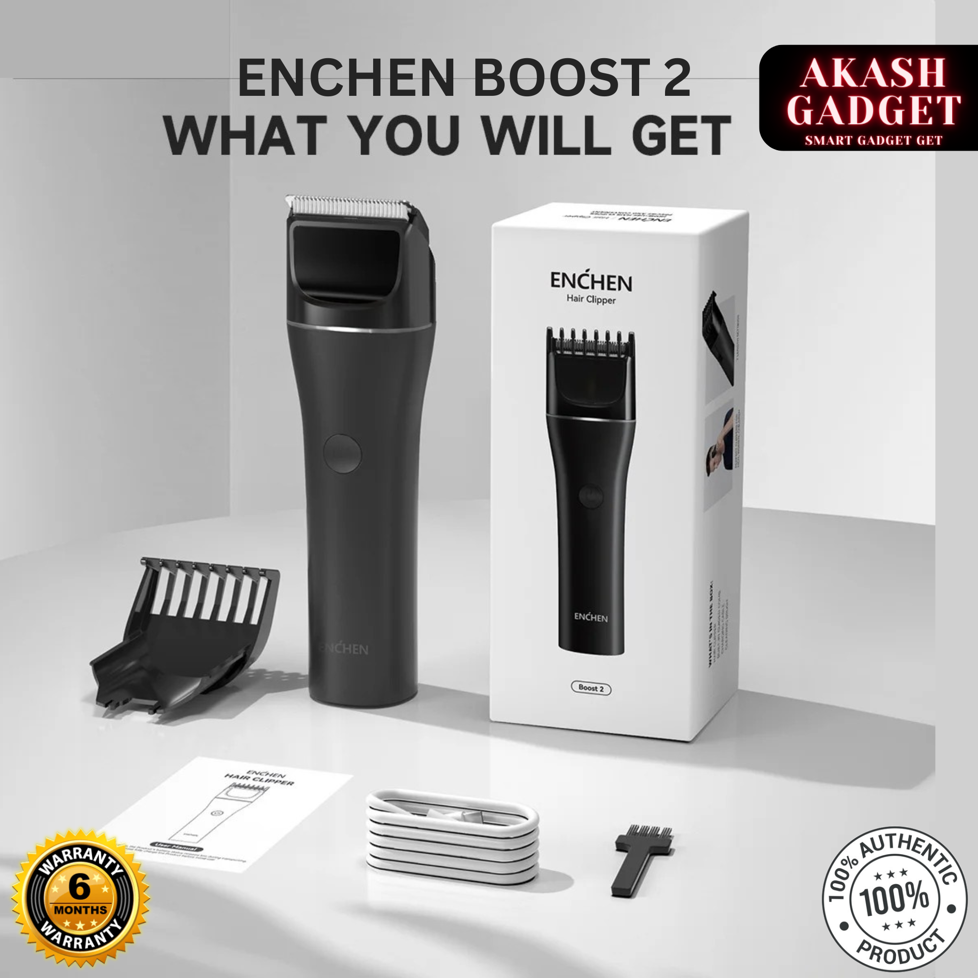 Enchen Boost 2 USB Type C Electric Hair Clipper for Men_img_0