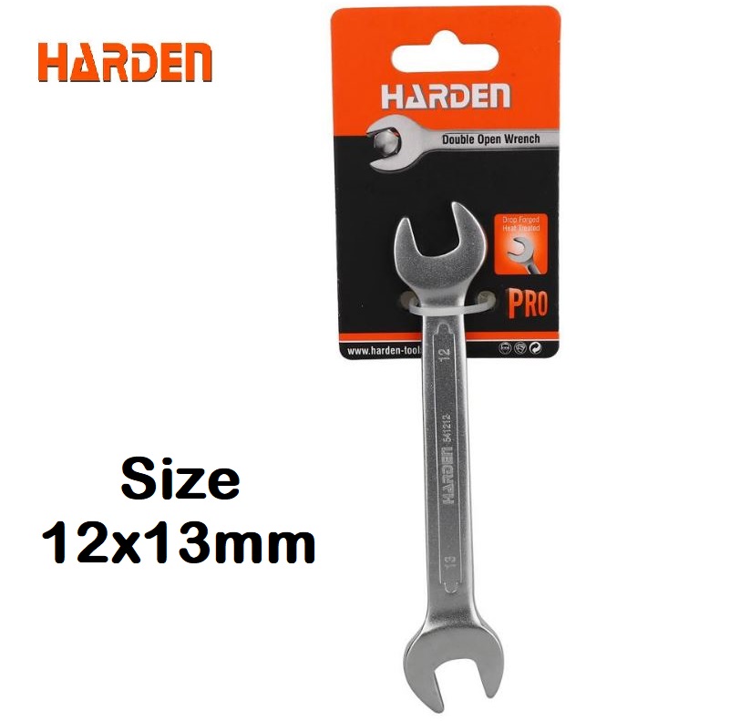 HARDEN Double Open End Spanner Wrench Dulley Spanner; ( 6x7 | 8x9 | 10x11 | 12x13 | 14x15 | 16x17 | 18x19 | 20x22 | 21x23 | 24x27 | 25x28| 30x32mm ) 541206 to 541230_img_10