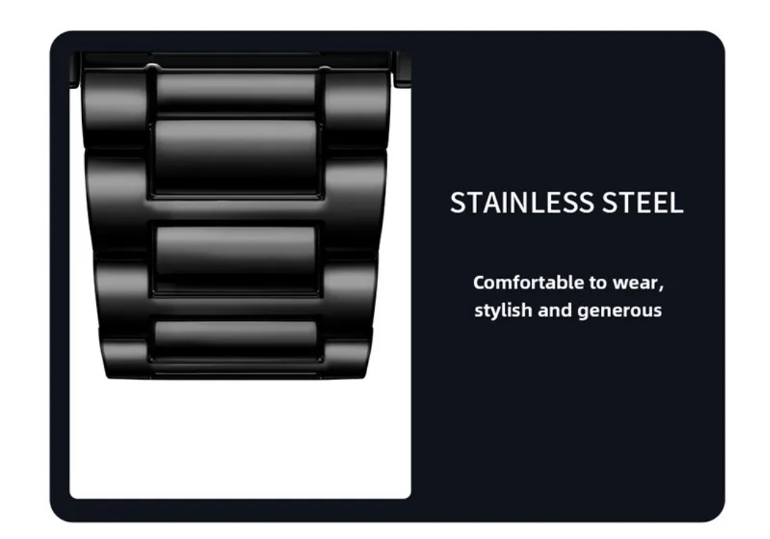 Curren 8407 Gents Chain Watch- Black Dial with Rose Golden Markings- Black Bezel- Black Chain- TF Code CR841CM_img_10