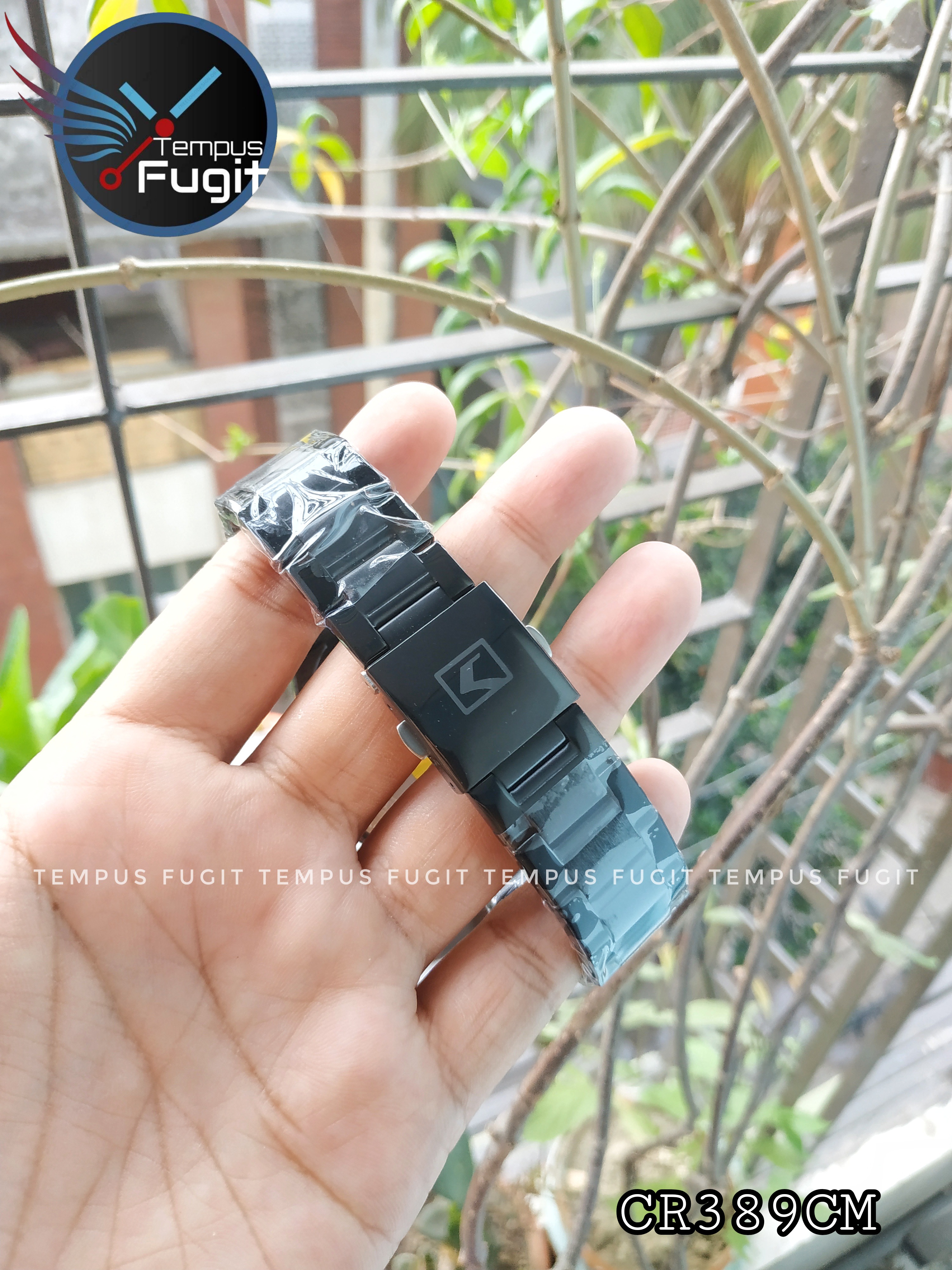 Curren 8375 Gents Chain Watch- Black Dial with Rose Golden Markings- Black Bezel- Black Chain- TF Code CR389CM_img_10