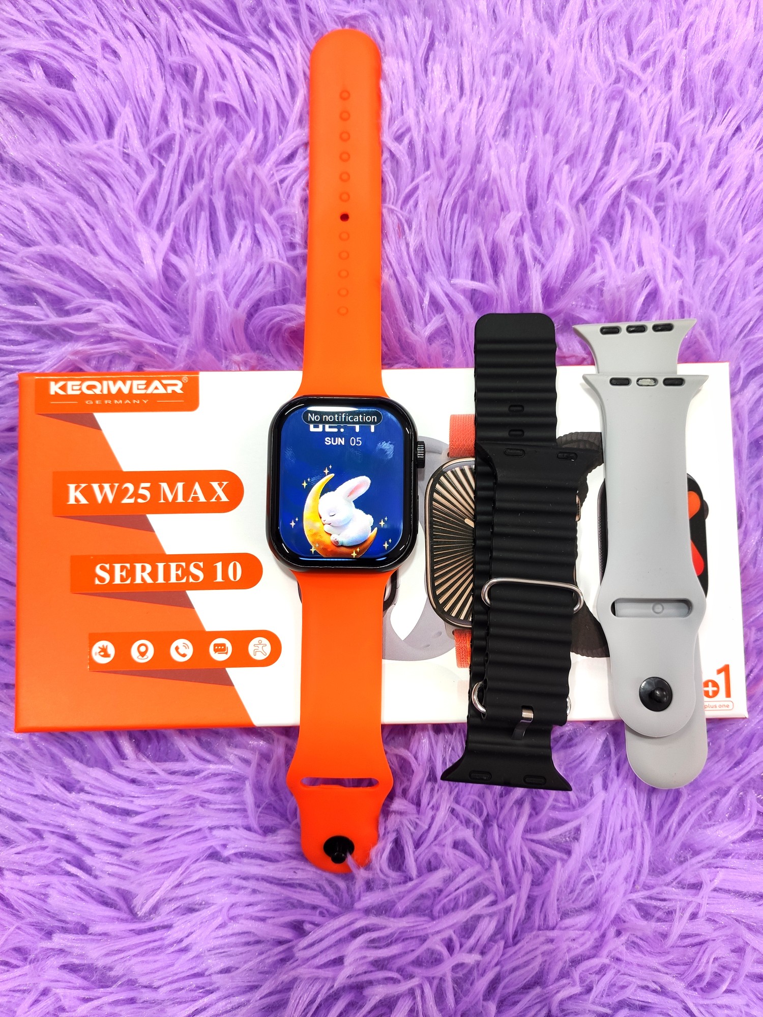 KW25 MAX Smart Watch – 2.02″ HD AMOLED Display, Bluetooth Calling & 3 Straps | Best Value in Bangladesh_img_6