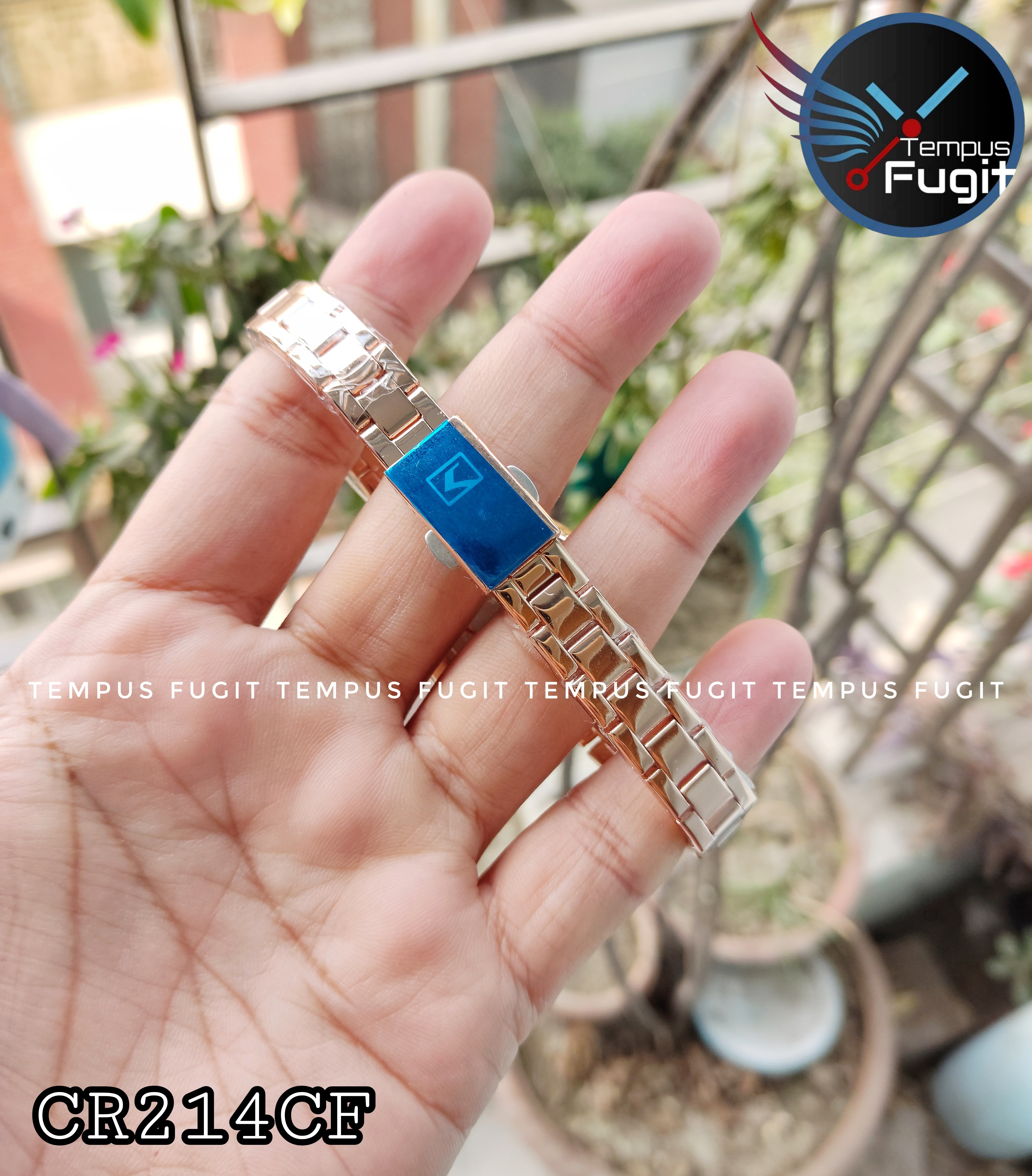 Curren 9054 Ladies Chain Watch- White Dial- Rose Golden Bezel- Rose Golden Chain- TF Code CR214CF_img_6