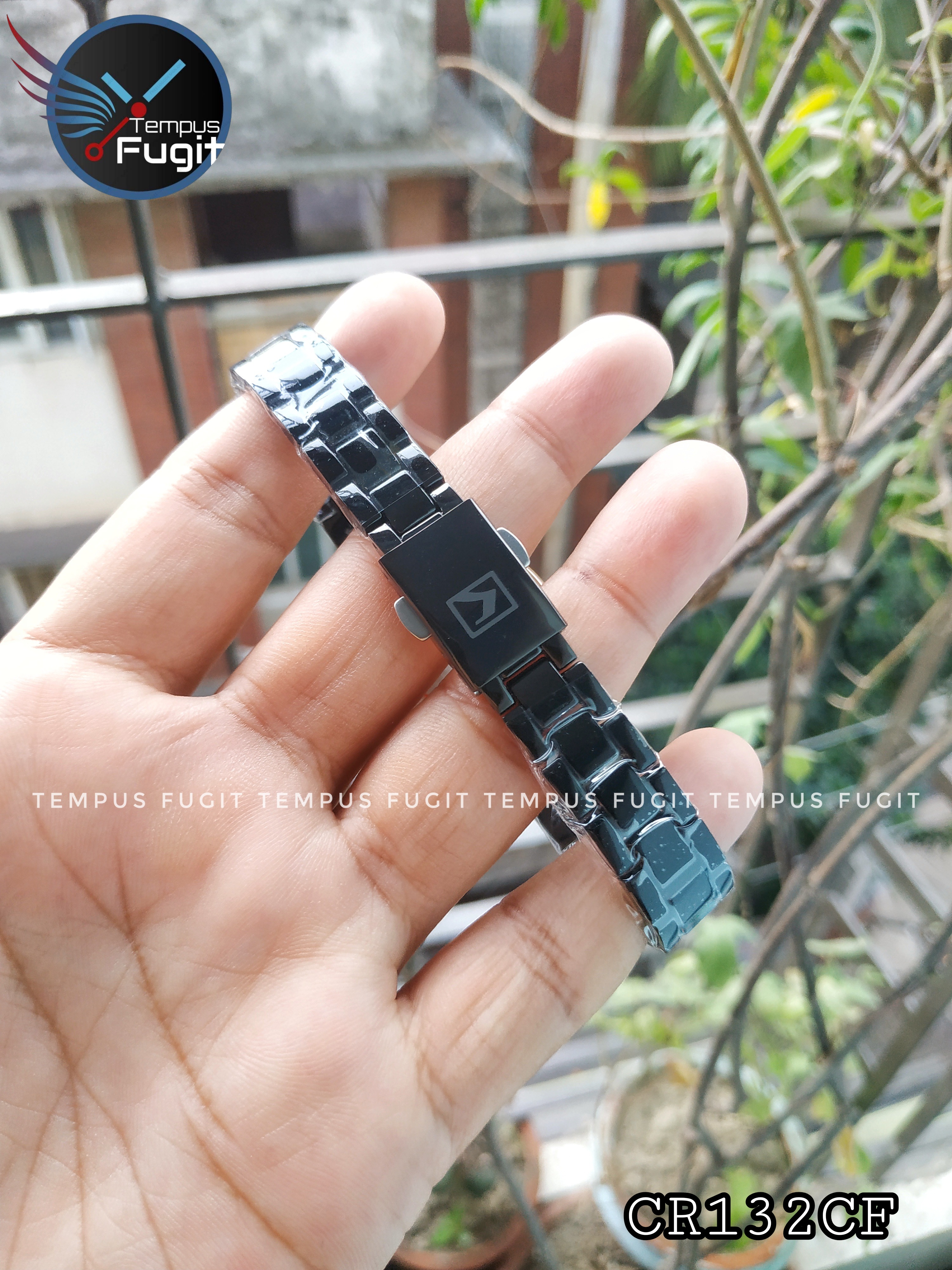 Curren 9015 Ladies Chain Watch- Black Dial- Rose Golden Bezel- Black Chain- TF Code CR132CF_img_6